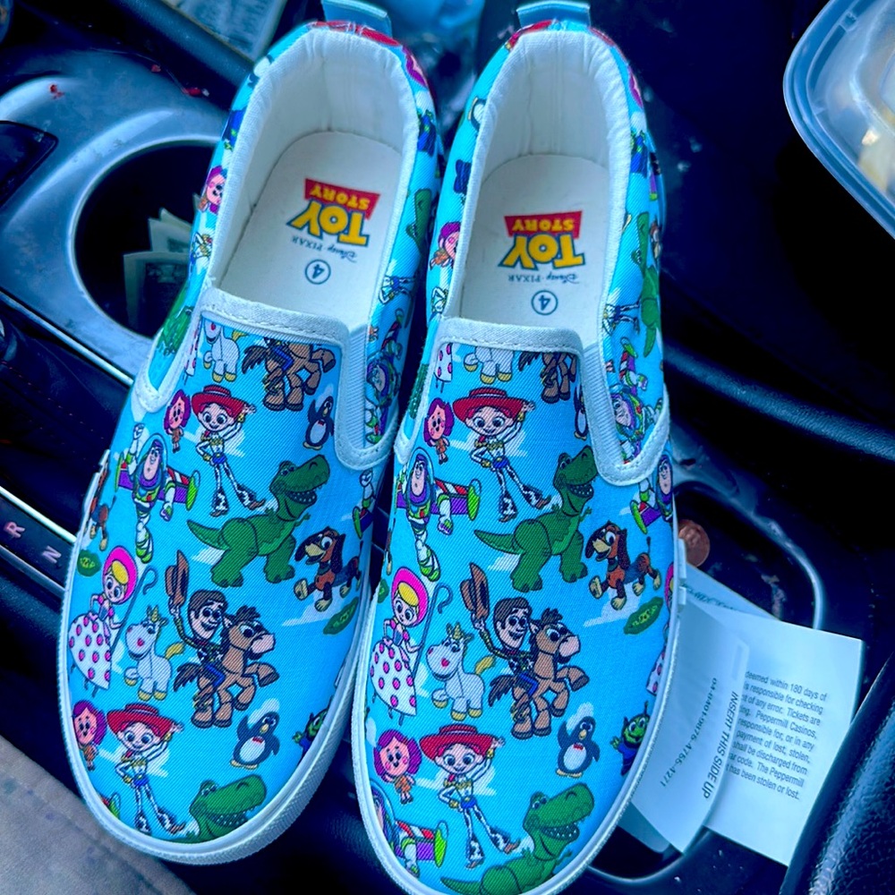 Ground up toy story shoes. Size 4. $40 OBO